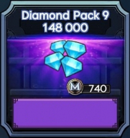Dark Slayer : AFK RPG : Diamond Pack 9  ( 148 000 алмазов )
