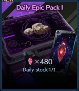 Daily  Epik Pack I ( 480 Красных кристаллов) (Содержание наборов смотрите в игре на момент покупки) : Final Fantasy VII: Ever Crisis