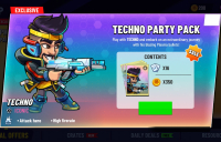 Battle Stars: 4v4 TDM & BR : Techno Party Pack