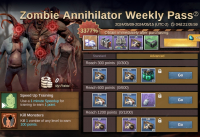 Survival Tactics  : Zombie Annihilator Weekly Pass