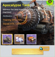 Survival Tactics  : Apocalypse Tank