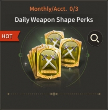 Moonlight Sculptor: DarkGamer   :  Daily Weapon Shape Perks