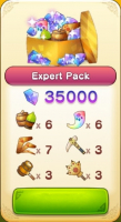 Monster Hunter Puzzles : Expert  Pack (35000 гемов + игровые принадлежности)