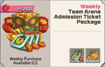 Legendary Master Idle  : Weekly Team Arena Admission Ticket Package