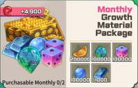 Legendary Master Idle  : Monthly Growth Material Package