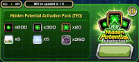 DRAGON BALL Z DOKKAN BATTLE : Hidden Potemtial Activation Pack (TEQ)