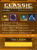 Earth: Revival : Classic Privilege Card