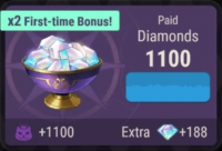 Tokyo Debunker : 1100 Diamond + 188 Diamond бонус