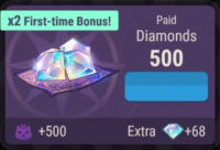 Tokyo Debunker : 500 Diamond + 68 Diamond бонус