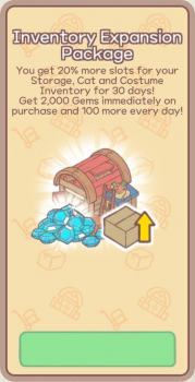 Cats & Soup: Fluffy Town  : Inventory Expansion Package