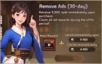 Three Kingdoms: Idle Chronicle  :  Remove ADS (30-day)