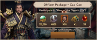 Three Kingdoms: Idle Chronicle  :  Officer Package - Cao Cao