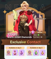 Influencer Story: Rise to Fame   :  Ехclusive Contact ( 680 Diamond + 999 VIP EXP + игровые ценности)