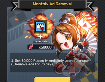 THE KING OF FIGHTERS AFK  :  Monthly  Ad Removal 