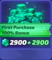 SMASH LEGENDS  : 2 900 Gem + bonus 2 900 Gem