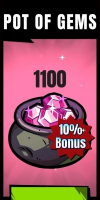 Nickelodeon Card Clash : 1 100 Gems
