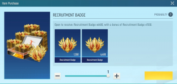 Football Eleven  : (6 480 + 1 550) Recruitment Badge