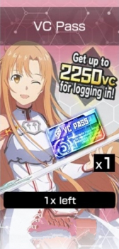 Sword Art Online VS :  VC Pass