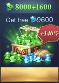 Devil Athena: Dark Olympus :  9600 Emeralds + 9600 Diamonds