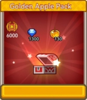 Elona Mobile :  Golden Apple Pack (Golden Apple Pack 130 + 1300 бриллиантов + 6000)