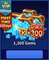 GunboundM  : 1 300 Gems