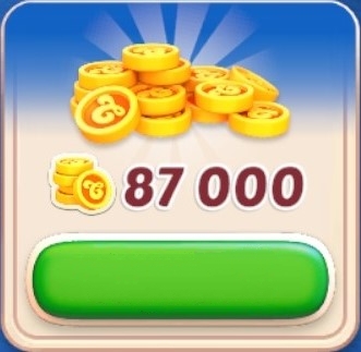 Candy Crush Solitaire :  87 000 Монет