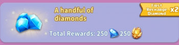 Hero Clash: Playtime Go  :  250 Diamonds  + 250 Diamonds