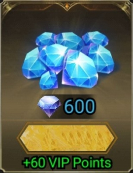 Idle Dangers  :  600 Diamonds + 60 VIP Points