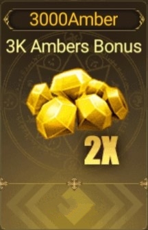 Crimson Angel  :  3 000 Amber + Bonus 3 000 Amber