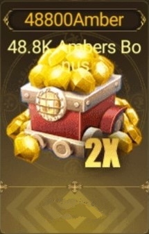 Crimson Angel  :  48 800 Amber + Bonus 48 800 Amber