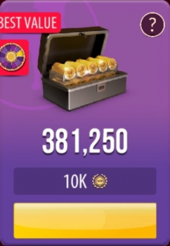 Zynga Poker  – Texas Holdem : 381 250 Монет