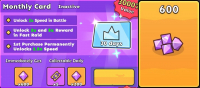 Fort Guardian  :  Monthly Card + ПАКЕТ 600 Gems