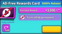 Archmagic Survivors TD  :  AD-Free Rewards Card