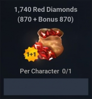 Darkest Days  :  1 740  Red Diamonds