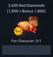 Darkest Days  :  3 600  Red Diamonds