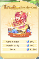 Sword Chronicles Global  :  Premium Monthly Card