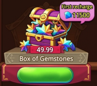 Top Slime : 49.99 Gemstone + 11500 Diamonds