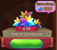 Top Slime : 4.99 Gemstone + 1000 Diamonds