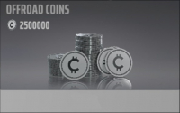 Offroad League Online  :  2 500 000 Coins