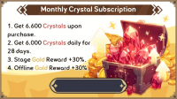 Summoners War: Rush : Monthly Crystal Subscription