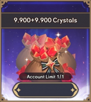 Summoners War: Rush : 9 900 Crystals + 9 900 Crystals