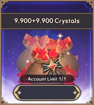 Summoners War: Rush : 9 900 Crystals + 9 900 Crystals