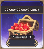 Summoners War: Rush : 29 000 Crystals + 29 000 Crystals