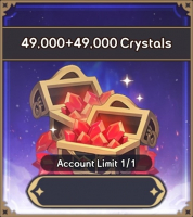 Summoners War: Rush : 49 000 Crystals + 49 000 Crystals