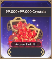 Summoners War: Rush : 99 000 Crystals + 99 000 Crystals