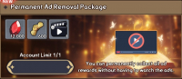 Summoners War: Rush : Permanent Ad Removal Package