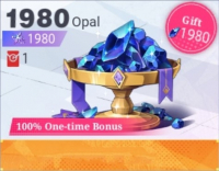 Crystal of Atlan  :  1 980 Opal + 1 980 Opal