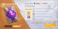 Crystal of Atlan  :  Phantasium Pass (30 Days)