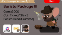 Tiny Cafe  :  Barista Package III