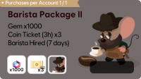 Tiny Cafe  :  Barista Package II